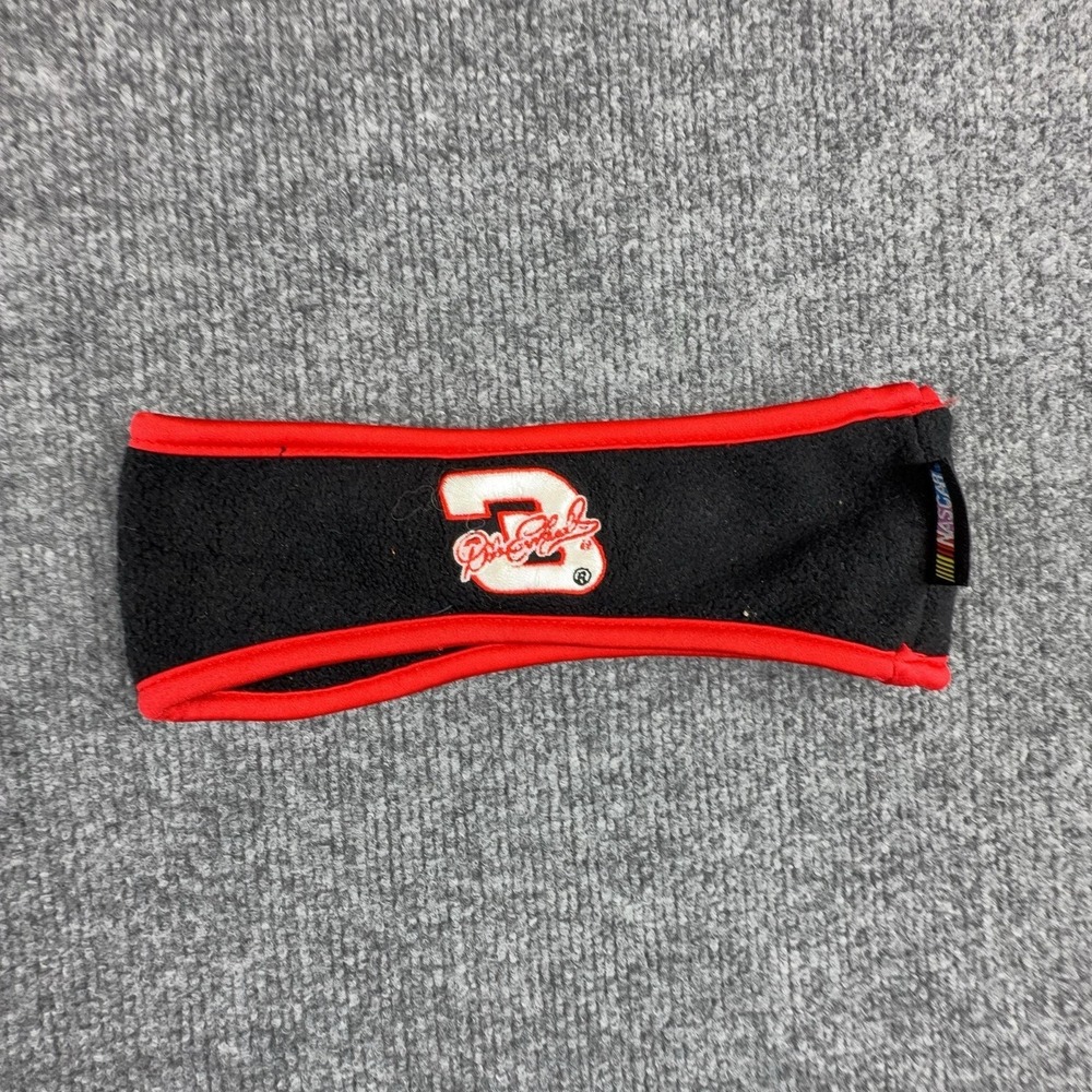 VTG Dale Earnhardt 3 Headband Mens One Size Black‎ Red Fleece Ear Warmer NASCAR
